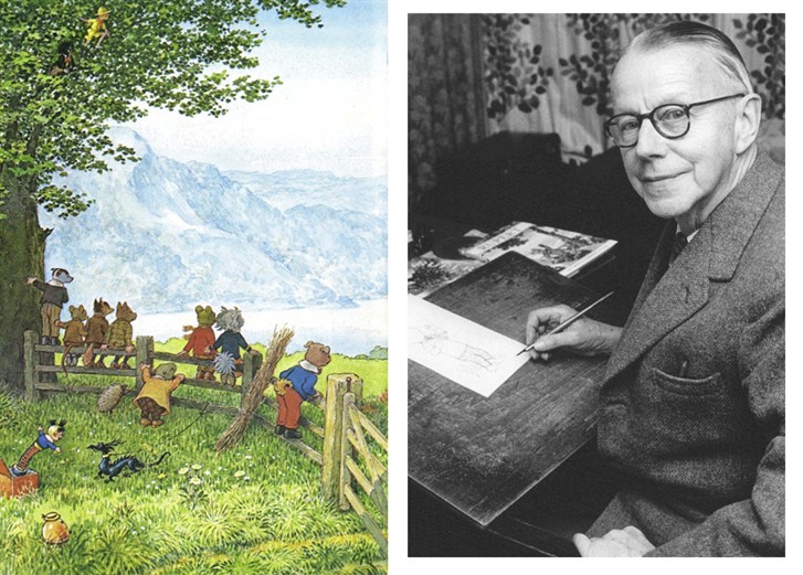 Alfred Bestall M.B.E. Illustrator of the Rupert Bear stories.